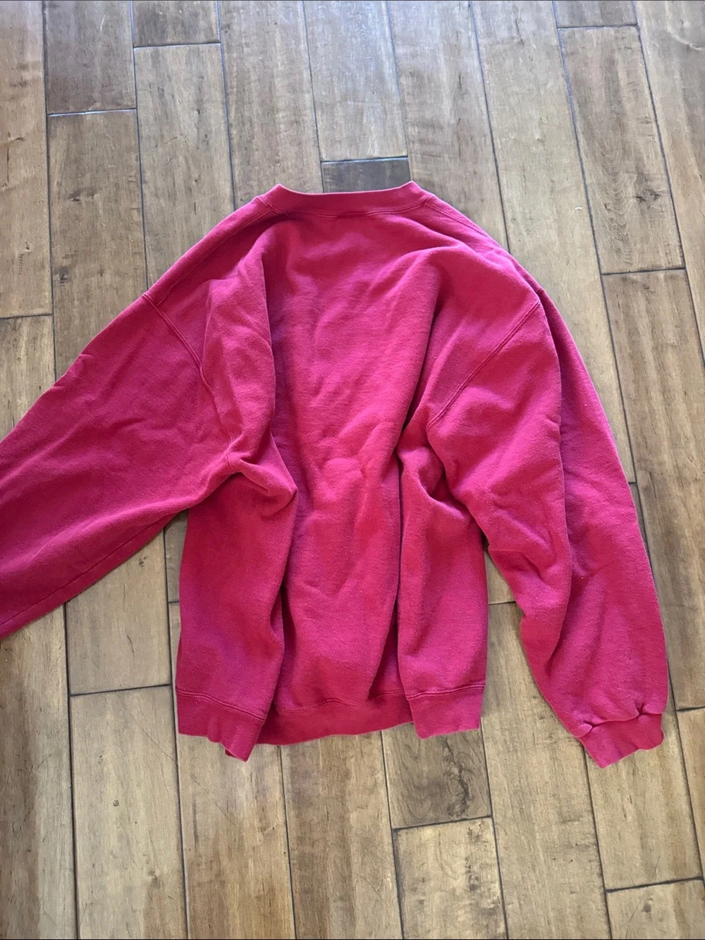 Marithe Francois Girbaud Men's light red Crewneck Sweatshirt LARGE